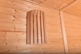 Sauna-Lichtabdeckung