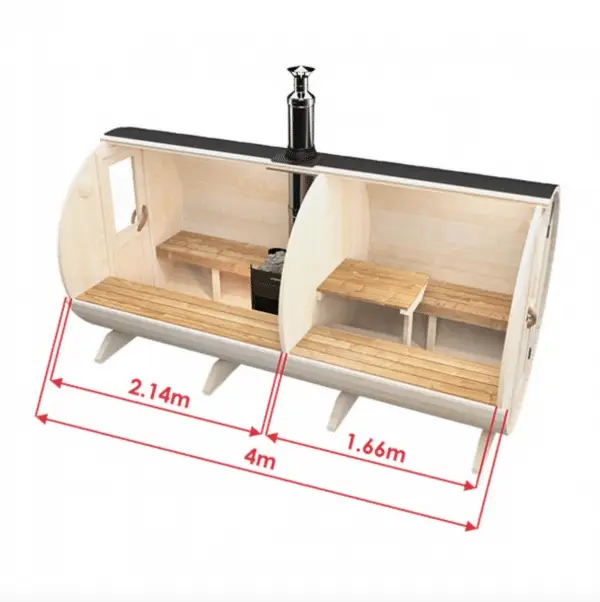 Zweiraumsauna